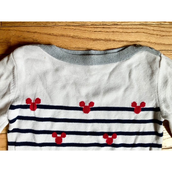 GAP Disney Mickey Mouse Striped Long Sleeve Sweater Dress Girls Size L 10 11 12 - Picture 4 of 7